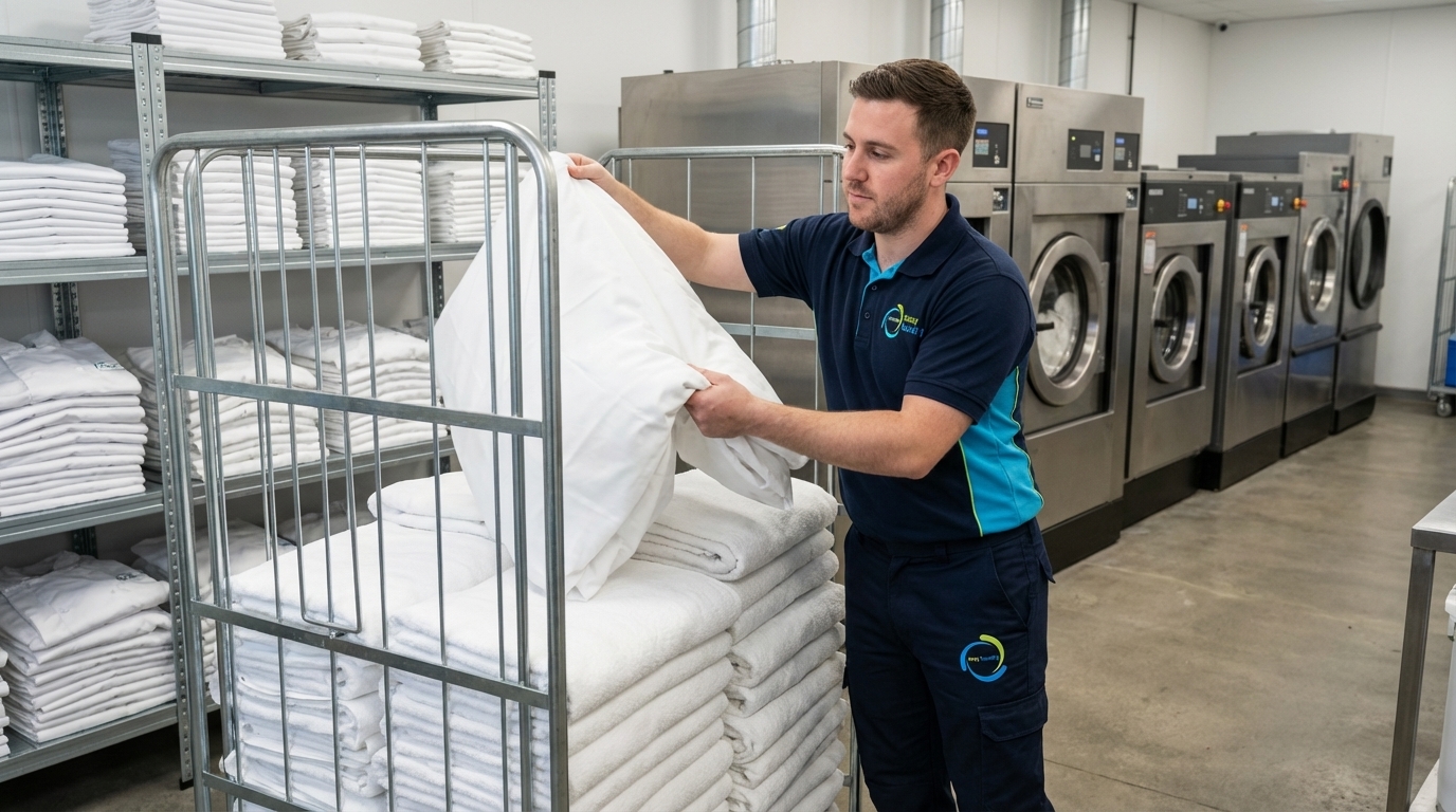 Commercial laundry service for hotels, restaurants and care homes