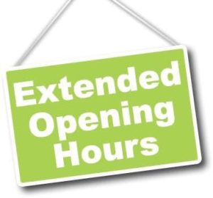 Extended Opening Hours