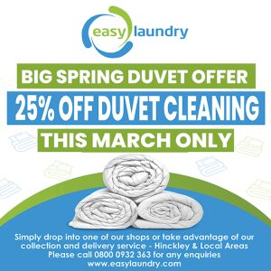 March Offer - 25% off Duvet Cleaning