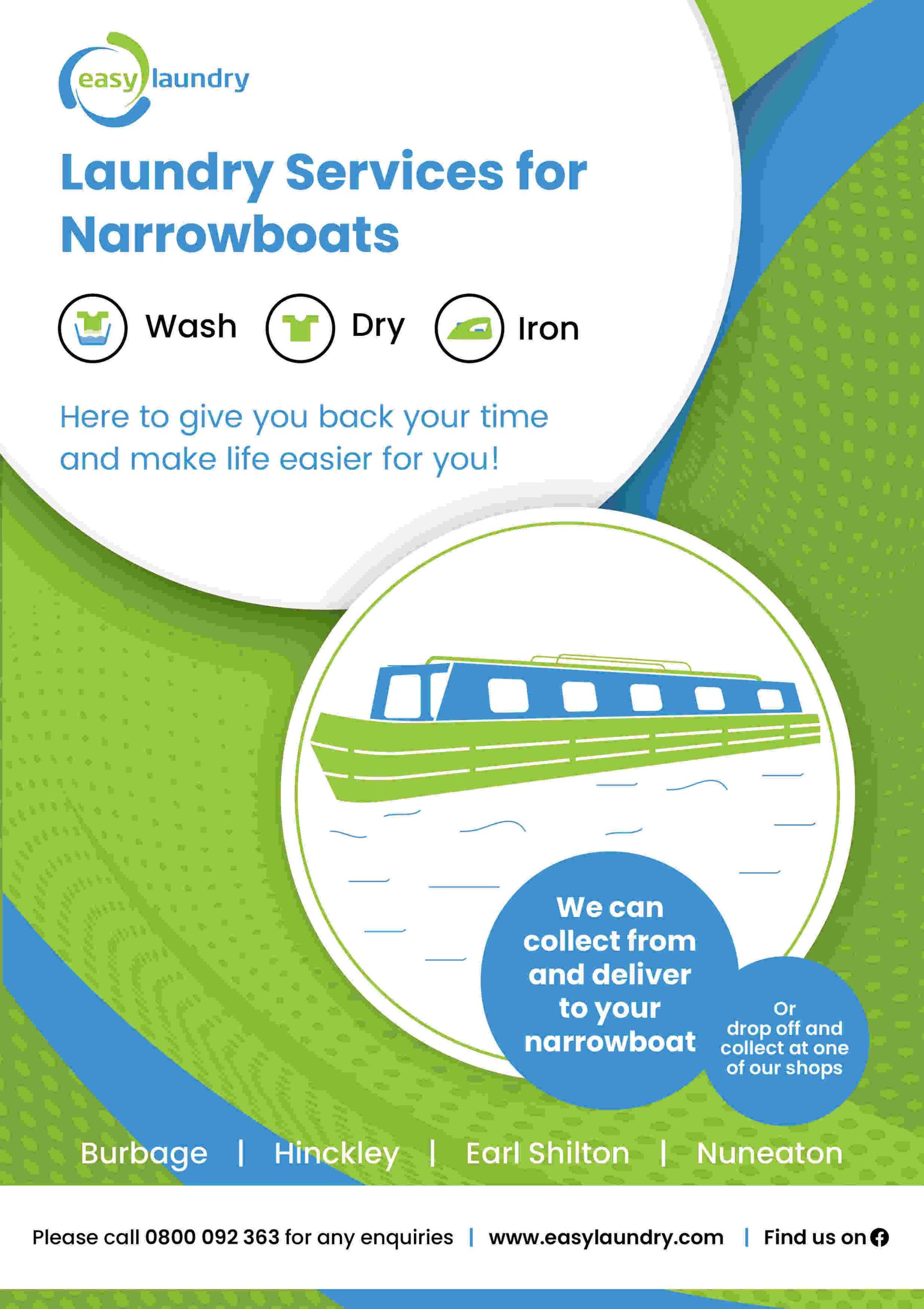 Laundry Services for Narrowboats